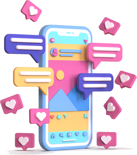 3D Social Media Icon